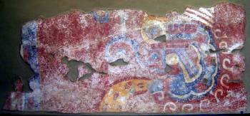 Aztec snake fresco