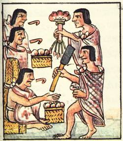 Typical Aztec clothes worn by men