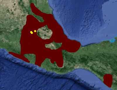 Estimated Extent of the Aztec Empire