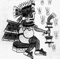 Tlaloc, a former Aztec sun god