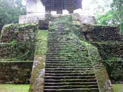 Postclassical Mayan temple at Topoxte