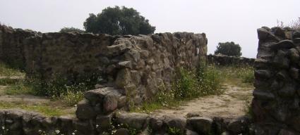 Stone foundations at one site in Mexico City