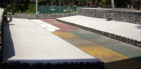 Aztec ball game court